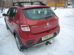 Фаркоп Трейлер 9031 для Renault Sandero 2014-, Renault Sandero Stepway 2014- Требуется подрезка бампера. Тип шара: A. Нагрузки: 1000/50 кг.