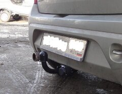 Фаркоп Трейлер 9030 Renault Sandero 2009-2014 (сборка Россия), Sandero Stepway 2010-2014. Требуется подрезка бампера. Тип шара: A. Нагрузки: 1200/60 кг.