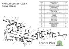Фаркоп Leader Plus C208-A Chevrolet Spark 1 хетчбек 2005-2011. Без выреза бампера. Нагрузки 750/50 кг.