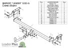 Фаркоп Leader Plus S303-A Subaru Forester 1997-2008, необходима подрезка бампера. Нагрузки 1500/75 кг.