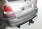 Фаркоп Leader Plus K116-F(N) Kia Sorento Kia Sorento 2002-2006 (с нерж. пластиной).  Без подрезки бампера. Нагрузки 2000/100 кг.
