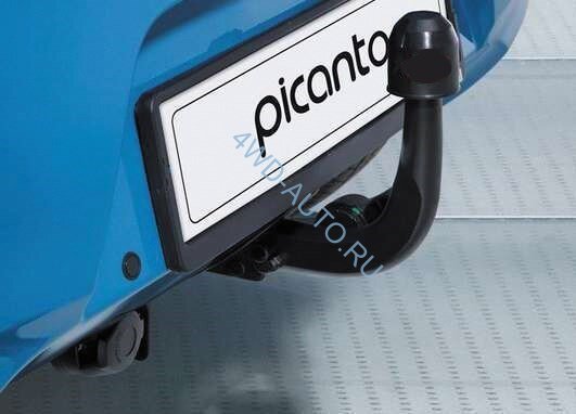 Фаркоп Leader Plus K105-A Kia Picanto (BA) хетчбек 2004-2011 без выреза бампера. Нагрузки 1000/75 кг.