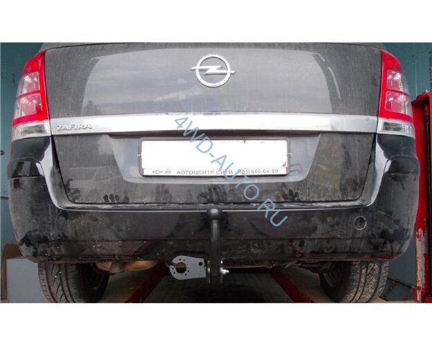 Фаркоп Трейлер 9920 Opel Zafira B 2005-2012. Требуется подрезка бампера. Тип шара: A. Нагрузки: 1000/50 кг.