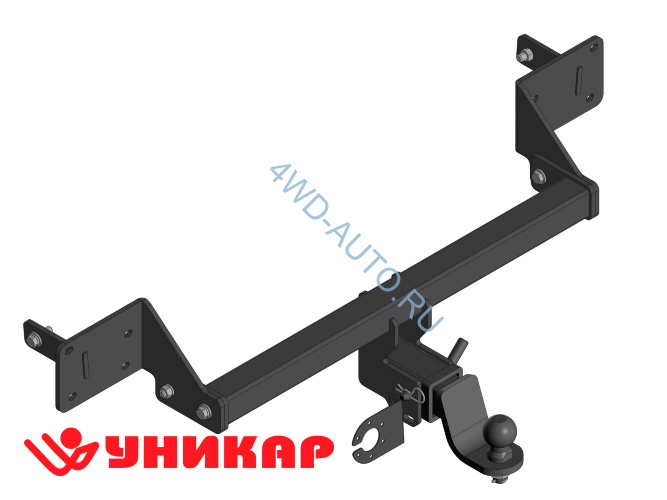 Фаркоп Уникар на Ford Kuga 2008-2019 / Шар быстросъемный под американский квадарат