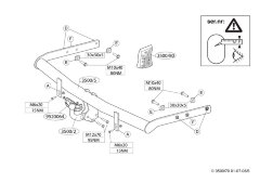 Фаркоп Brink 350000 на Volkswagen Sharan с 2000 по 2010 г/в