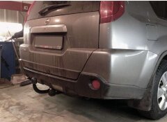 Фаркоп Трейлер 7711 Nissan X-Trail (T31) 2007-2014. Без подрезки бампера. Тип шара: A. Нагрузки: 1200/60 кг.