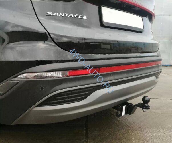 Фаркоп Уникар на Hyundai Santa Fe IV поколение рестайлинг (шар E)