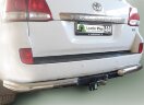 Фаркоп Leader Plus T110-F Toyota Land Cruiser 200 2007-, Lexus LX 570 2007-, Lexus LX 450d 2015-.  Шар фланцевого типа. Нагрузки 2000/100 кг. Электрика в комплекте.