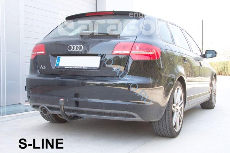 Фаркоп Aragon E0402BV на Audi A3 Sportback, 5 дверей, с 2004 по 2008 г.в.(включая S3, Quattro, S-Line)