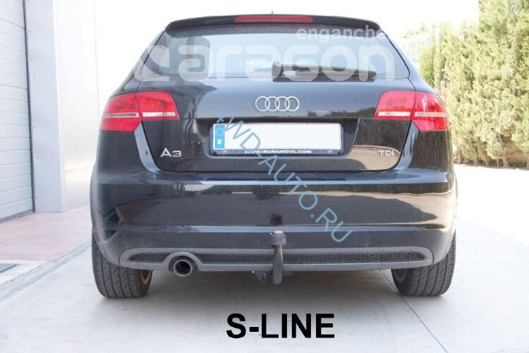 Фаркоп Aragon E0402BV на Audi A3 Sportback, 5 дверей, с 2004 по 2008 г.в.(включая S3, Quattro, S-Line)