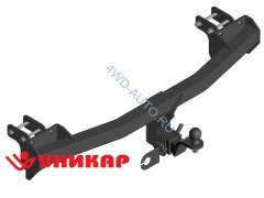 Фаркоп Уникар на Mitsubishi Outlander III 2012-2018 / Быстросъемный шар под американский квадрат (Тип Е)