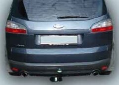 Фаркоп Leader Plus F118-A для Ford S-MAX (WA6) 2006-2015, Ford Galaxy 2006-2015. Требуется вырез в бампере. Нагрузки: 1300/75 кг.