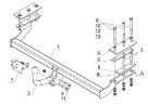 Фаркоп Avtos DW 07 для Ravon Gentra 2015-, Chevrolet Lacetti 2005-2012 седан, Daewoo Gentra 2013- без подрезки бампера. Тип шара: A. Нагрузки: 1100/75 кг. 