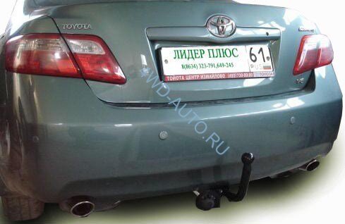 Фаркоп Leader Plus T106-A Toyota Camry  седан 2006-2011, 2012-. Без выреза бампера. Нагрузки 1300/75 кг
