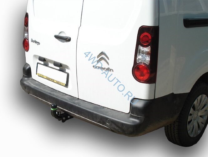 Фаркоп Лидер-плюс C302-A для Citroen Berlingo / Peugeot Partner II (Tepee) 2008-. Нагрузки 1200/75 кг. Электрика в комплекте