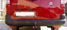 Фаркоп Лидер-плюс C303-A для  Peugeot Partner L2 2008- без выреза бампера. Нагрузки 1200/75 кг 