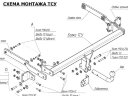Фаркоп Bosal 2251-A на Mercedes GLK X204