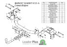 Фаркоп Leader Plus K121-A на Kia Sorento Prime, дизель, с 2015 г/в | Hyundai Santa Fe Дизель, с 2015 по 2018 г/в