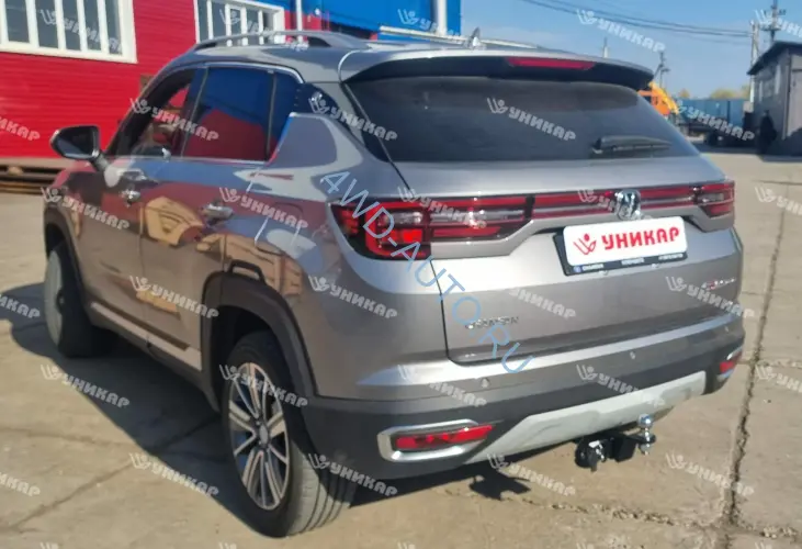 Фаркоп на Changan CS35 Plus с 2018 г/в (Шар Е) / Уникар 19255E