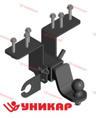 Фаркоп Уникар на Nissan Pathfinder 2004-2014 | Быстросъемный шар под американский квадрат
