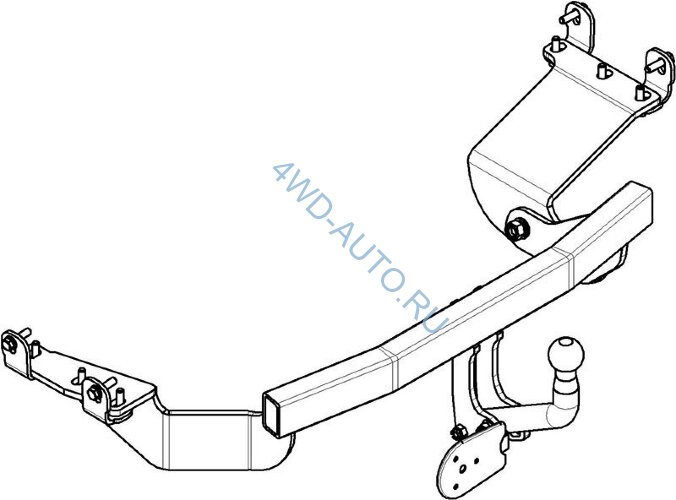 Фаркоп Avtos MI 21 на Mitsubishi Outlander XL 2007-2012, Citroen C-Crosser 2007-2012, Peugeot 4007 2007-2012 . Требуется подрезка бампера. Тип шара: A. Нагрузки: 1500/75 кг. Электрика в комплекте.