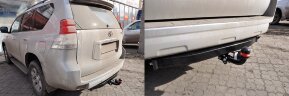 Фаркоп Bosal 3062-A на Toyota Land Cruiser Prado 150. Без подрезки бампера