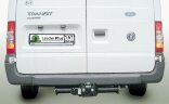 Фаркоп Leader Plus F116-FC Ford Transit фургон, с задней подножкой 2000-2014 без выреза бампера. Нагрузки 1200/50 кг.