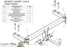 Фаркоп Leader Plus V104-A Volkswagen Passat B5 седан 1996-2005 г.в.