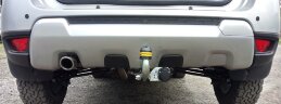 Фаркоп Motodor 91710-A на Renault Duster с 2015 г/в оцинкованный шар, нагрузки 1500/75 кг
