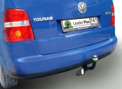 Фаркоп Leader Plus V117-A  для Volkswagen Touran 2003-2010. Cнятие бампера, необходима подрезка бампера. Нагрузки: 1500/75 кг
