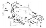 Фаркоп Motodor 91008-A на Kia Sorento, Hyundai Santa Fe с 2020 г/в