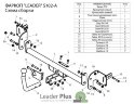 Фаркоп Leader Plus S102-A Skoda Fabia хетчбек с 2007 г.в.