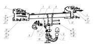 Фаркоп Bosal 2158-AK41 на Volkswagen Touareg с 2018 г/в
