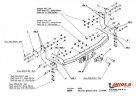 Фаркоп IMIOLA M.006 Mercedes Sprinter 3050 мм фургон 1995-2006 / Volkswagen LT 28-35 3050 мм 1995-2006. Без выреза бампера. Тип шара: F. Нагрузки: 2800/100 кг (электрика в комплекте)