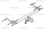 Фаркоп Avtos VW 23 для Volkswagen Tiguan 2007-2016 требуется подрезка бампера. Нагрузки: 1500/75 кг