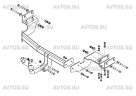 Фаркоп Avtos KI 31 на Hyundai Santa Fe с 2018 г/в / KIA Sorento Prime (турбодизель) 2015-
