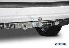 Фаркоп BERG Toyota Land Cruiser 200 (кроме Executive, TRD), 2007-, шар F, с нерж. накладкой, 1500/75 кг.