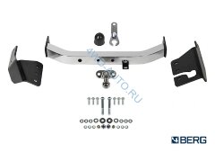 Фаркоп BERG Toyota Fortuner (кроме TRD), 2017-, шар F, с нерж. накладкой, 1500/75 кг.