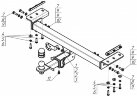 Фаркоп Motodor 99004-E на Chery Tiggo 7 Pro с 2020 г.в. (шар тип "E" хром.)