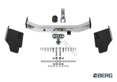 Фаркоп BERG Toyota Land Cruiser Prado 150 Black Onyx (2020-), шар F, с нерж. накладкой, 1500/75 кг.