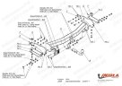 Фаркоп Imiola J/029 на Jeep Grand Cherokee WK2, с 2010 г/в (исключая SRT8)