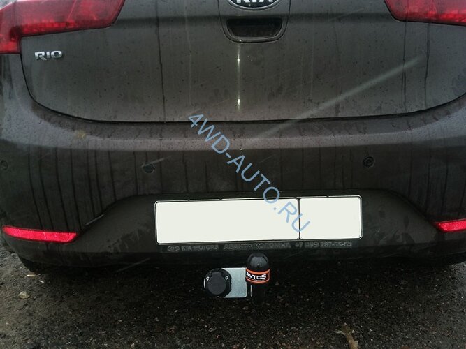 Фаркоп Avtos KI 29 для KIA Rio хетчбек 2011-. Необходима подрезка бампера. Тип шара: A. Нагрузки 1500/75 кг
