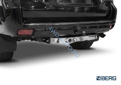 Фаркоп BERG Toyota Land Cruiser Prado 120/150, 2002- (кроме комплектации Black Onyx), шар F, с нерж. накладкой, 1500/75 кг.