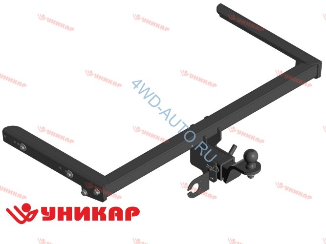 Фаркоп Уникар на Volkswagen Tiguan 1, 2 (с 2007 г/в) , Volkswagen Jetta с 2010 г/в,  Skoda Yeti (2009 г. в.-...) , Skoda Kodiaq I (2016 г. в.-...), Skoda Karoq I (2017 г. в.-...) Audi Q3 с 2011 г/в (Шар Е) | Быстросъемный шар под американский квадрат