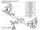 Фаркоп Leader Plus S403-FC Suzuki Jimny с 1998 г.в. - н.в.