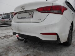 Фаркоп Трейлер 7242 для Hyundai Solaris седан с 2017, Kia Rio седан с 2017г. (без электрики)