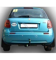 Фаркоп Leader Plus S404-A Suzuki SX4 хетчбек (2WD, 4WD) 2006-2013. Требуется вырез в бампере. Нагрузки 1000/75 кг. 