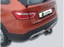 ТСУ Leader Plus T-VAZ-44A для LADA VESTA SW Cross (универсал) 2017 - .  С подрезкой бампера. Тип шара: А. Нагрузки: 1100/50 кг