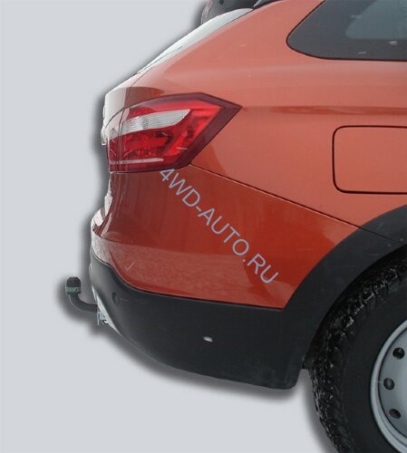 ТСУ Leader Plus T-VAZ-44A для LADA VESTA SW Cross (универсал) 2017 - .  С подрезкой бампера. Тип шара: А. Нагрузки: 1100/50 кг