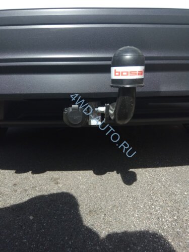 Фаркоп Bosal 2155-A на Skoda Kodiaq 2017-, Volkswagen Tiguan II 2016-, Seat Ateca 2016- без выреза в бампере. Тип шара: A. Нагрузки: 2530/100 кг
